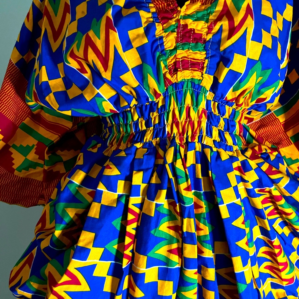 Afrocentric Attire Authentic Kente Cloth Dress from Cape Coast, Ghana🇬🇭